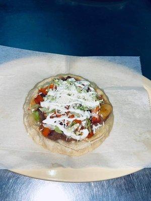 Sopes with your choice of meat, this one is with potatoes