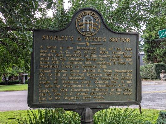 Stanley’s and Wood’s Sector Historical Marker