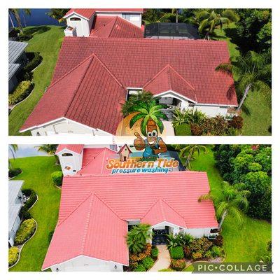 Fort myers Soft wash roof cleaning