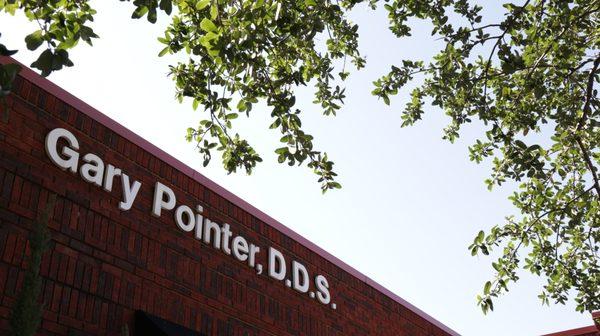 Exterior sign for Gary N. Pointer, DDS, PLLC