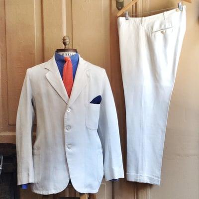 1930s Palm Beach Cloth Summer Suit from the Boardwalk Empire Wardrobe.