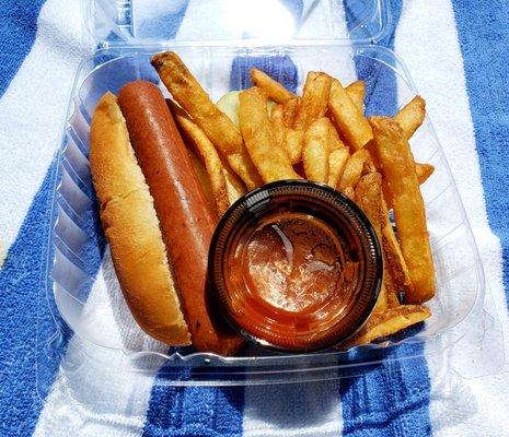 1/4 lb Hot Dog & Fries