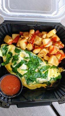 Vegetable Omelette with Potatoes