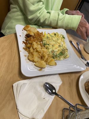 Broccoli and Cheddar Omelet