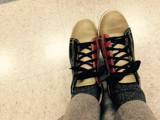 Bowling shoes. Comfy!