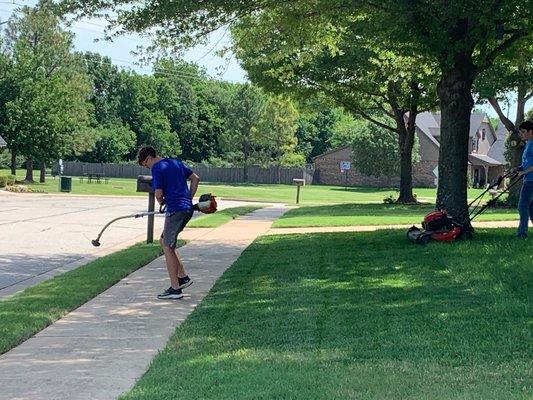 This is how we mow