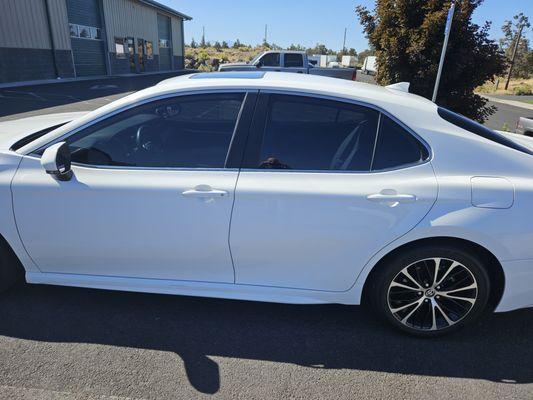 White cars always pop with full tint.