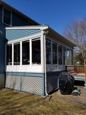 3 season porch with removable Glass and Screen