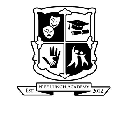 Free Lunch Academy Crest (Black & White)