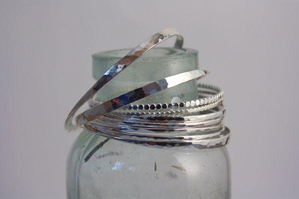 Sterling silver bangles