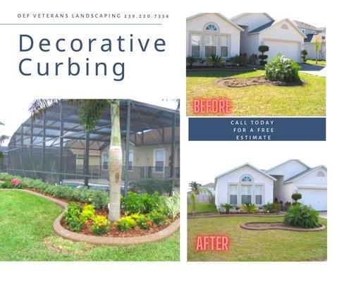 Decorative curbing