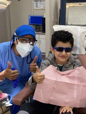 Thumbs up! Best dentist ever!