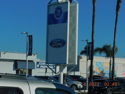 When you see the many banners you will see the large Ford car dealerships with Perry Ford.