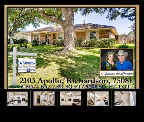 6 bedrooms-rare find in Richardson!