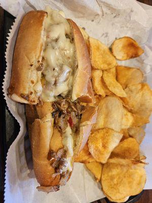 Cheesesteak sandwich