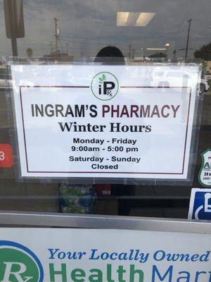 Winter hours updated!