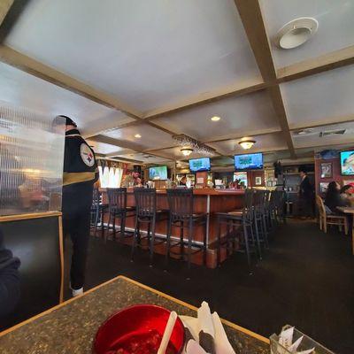 Dining in the bar area