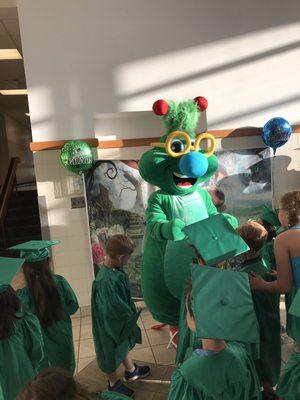 Mr. Doodlebug himself at pre-K graduation 2019