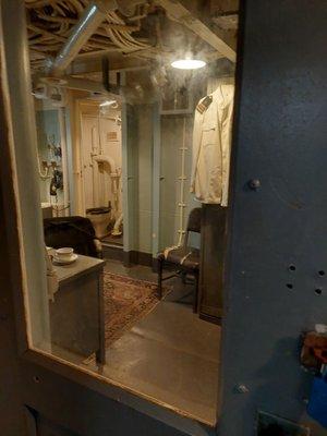 Officer quarters on ship