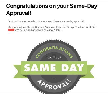 Refinance Loan Same-Day Approval!