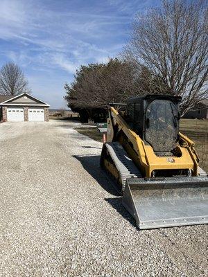 Gravel driveway repair