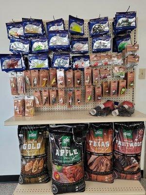 Fishing tackle and smoker pellets