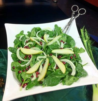 Pomegranate Salad with Pink Champagne Vinaigrette