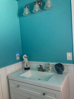 my new beachie bathroom
 Theresa T