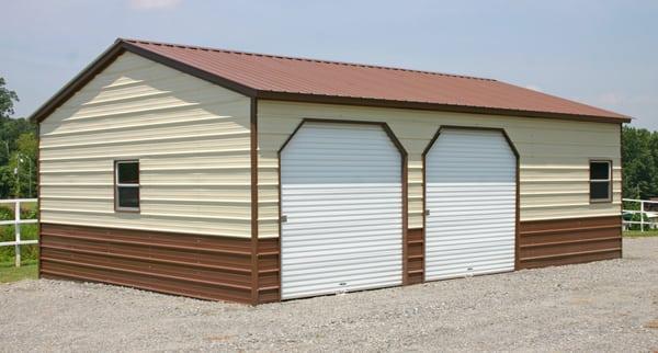 Two Car Garage With Windows