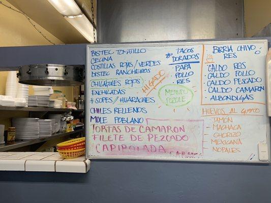 Ahhh, the Whiteboard! Yup, old school post of the daily specials. All is tasty so good luck choosing.