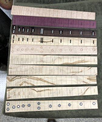 Fretboards for upcoming builds 2023