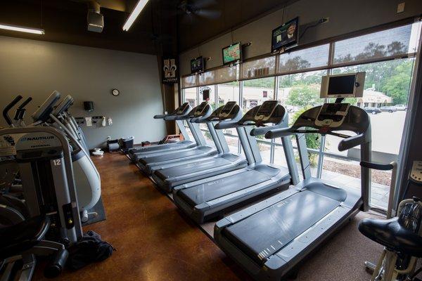 Abundant Cardio Machines with TV's