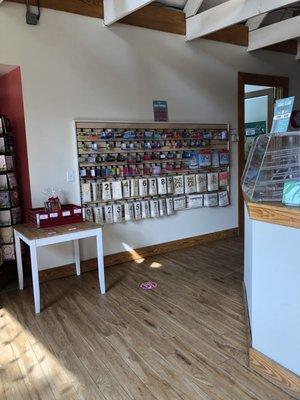 Inside the store