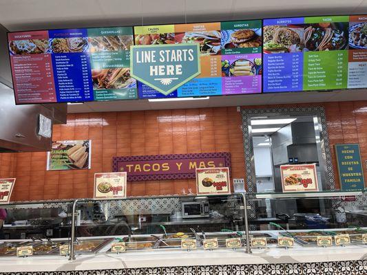 Inside Las Montanas Supermarket, Creekside Shopping Center, Hayward, CA.