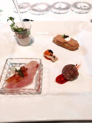 Each dish was from 5 different chefs