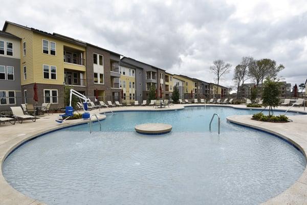 Our resort inspired salt water pool