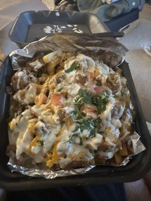 Loaded chicken fries