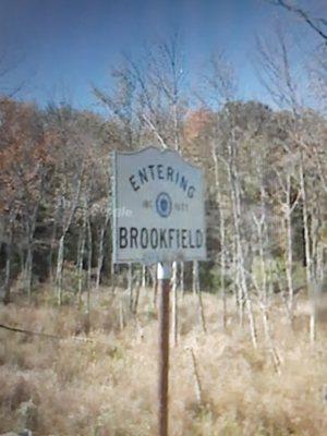 Entering Brookfield on Route 9.