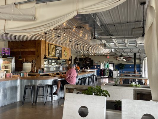 Looking into the main bar area