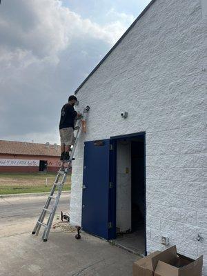 Camera install car wash