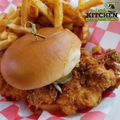 Farmhouse Chick'n - Just one of our "handcrafted" sandwiches using nearly all Ohio ingredients, including pastured non-GMO, Amish Chicken