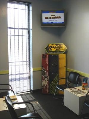 Lounge in our Waiting room with a TV while we work on your vehicle.