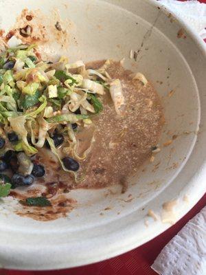 Water at the bottom of salad bowl. WTF