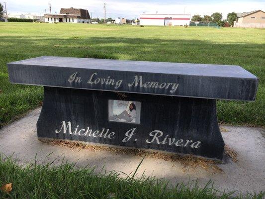 Memorial bench