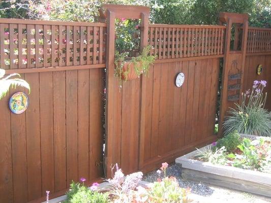 fence restoration, stain/sealer