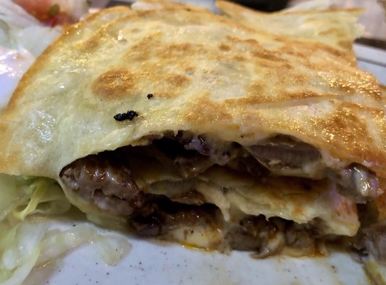 Fajita steak quesadilla