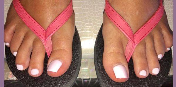 Basic Pedicure - Trimming &/or shaping of the nail, buffing, cuticle trimming, foot file, scrub, 5 minute massage, & polish.