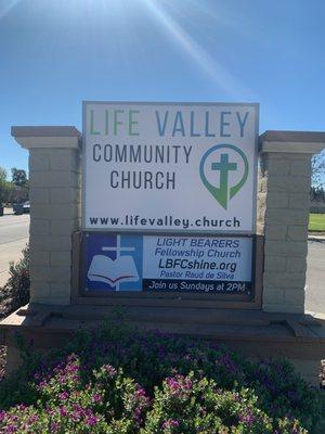 We loved working with East Valley Church, now Life Valley, on this sign.