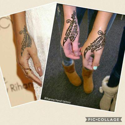 rihanna henna tattoo 508-369-8797 #rihanna #rihannatattoo #rihannahennatattoo #boston