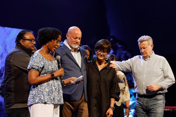 TLCC Board & Elders praying over our lead Pastor Terry & his wife Sharon.